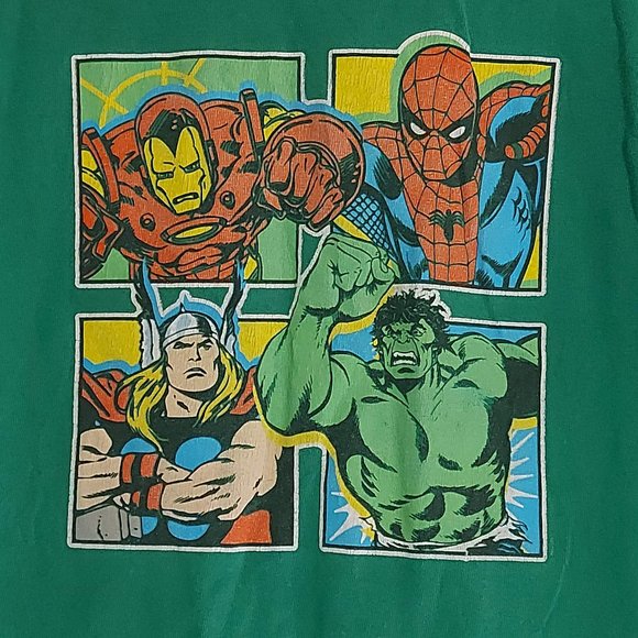 Avengers Kids Green Graphic Tee - Picture 2 of 7